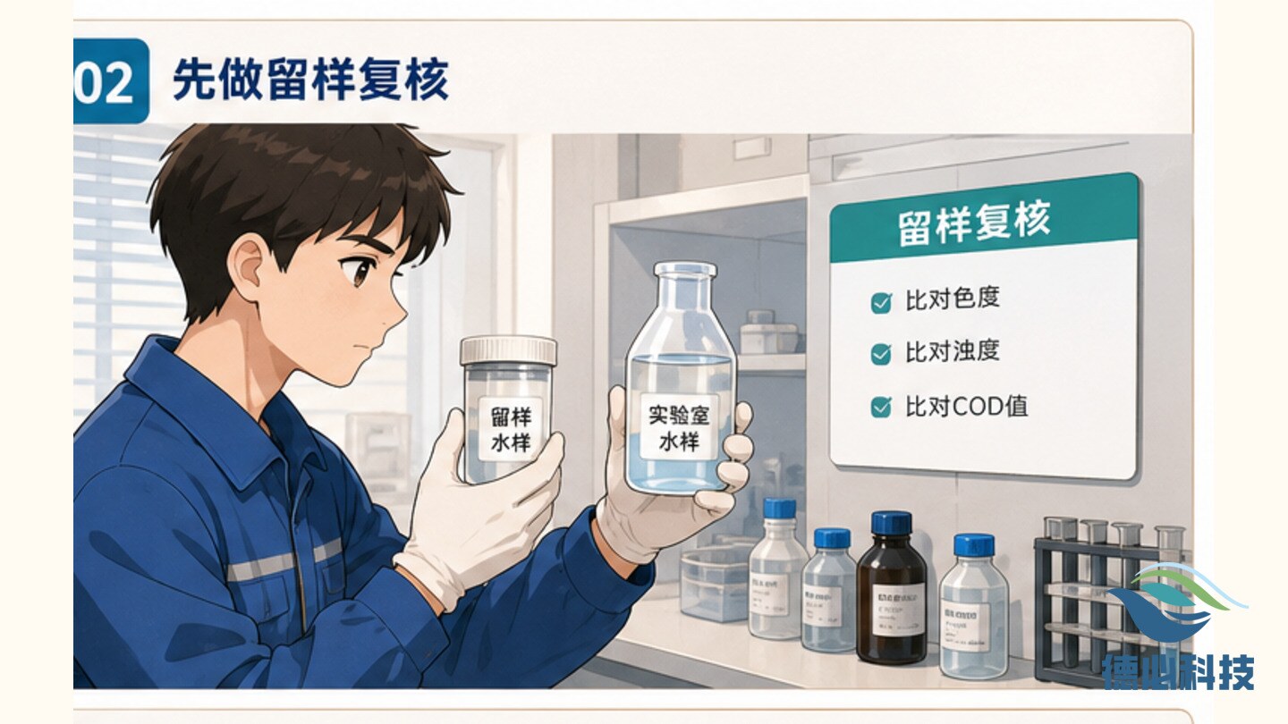 COD在线曲线突跳，先做留样复核