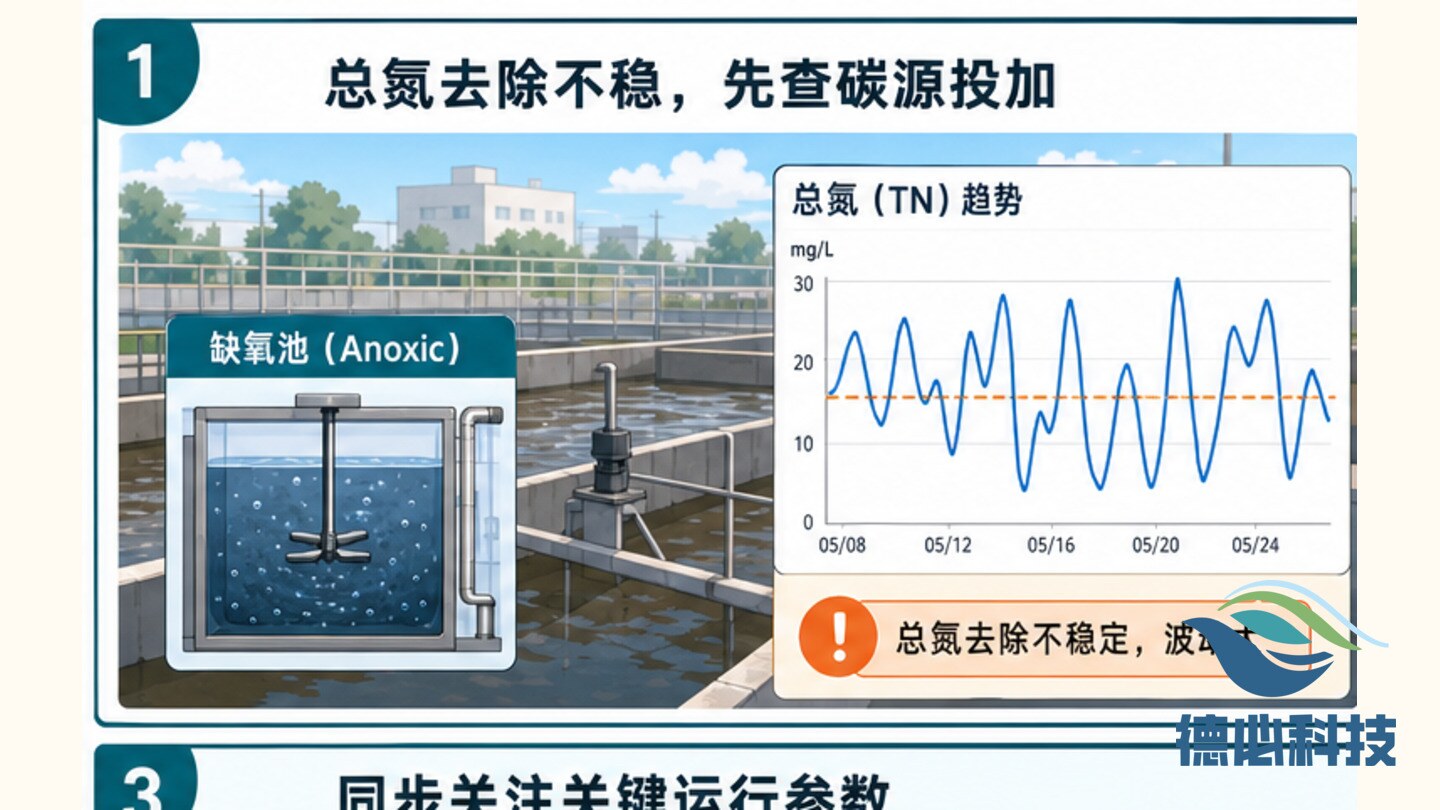 总氮去除不稳，先查碳源投加