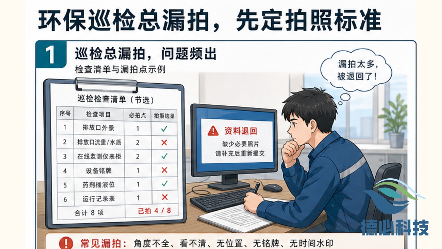 环保巡检总漏拍，先定拍照标准