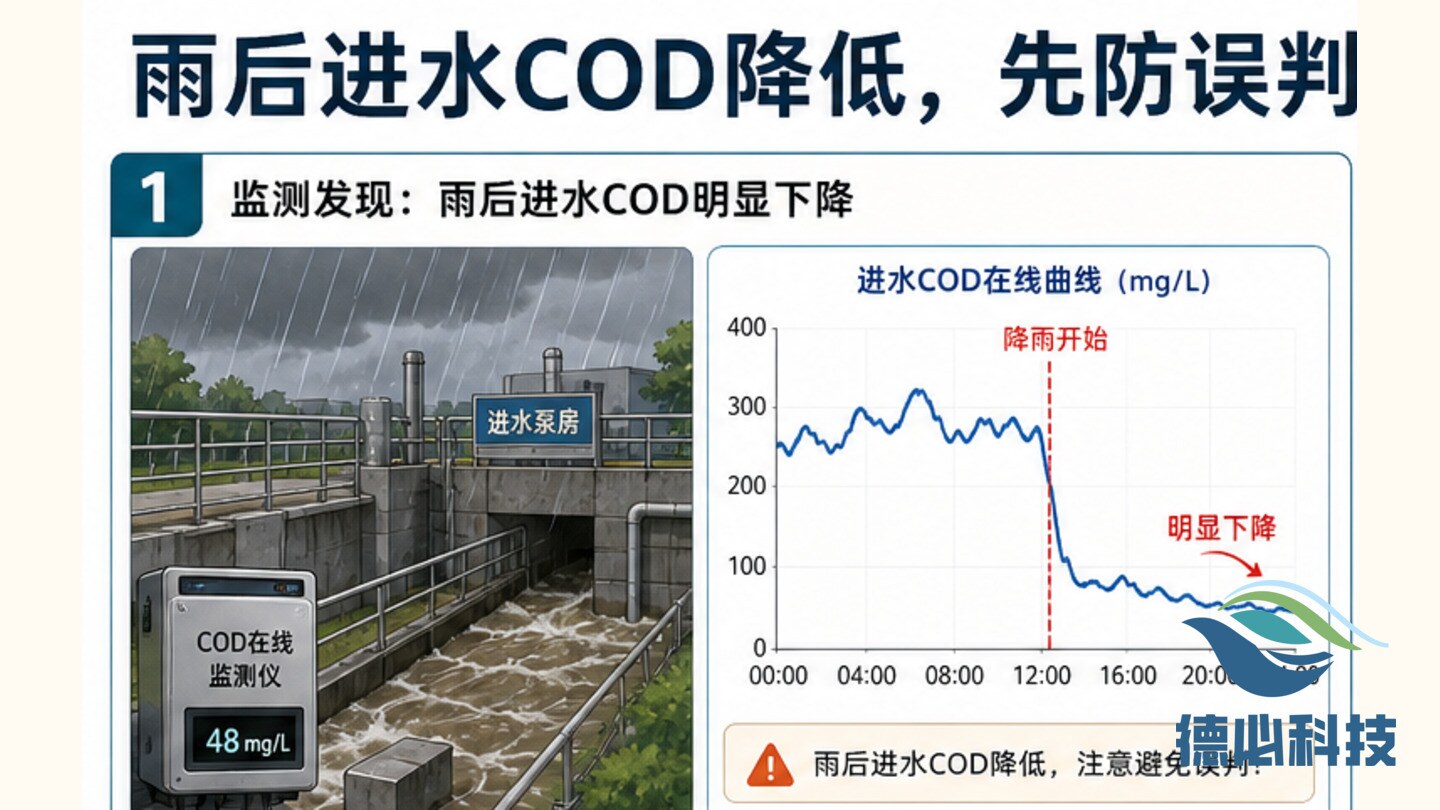 雨后进水COD降低,先防误判