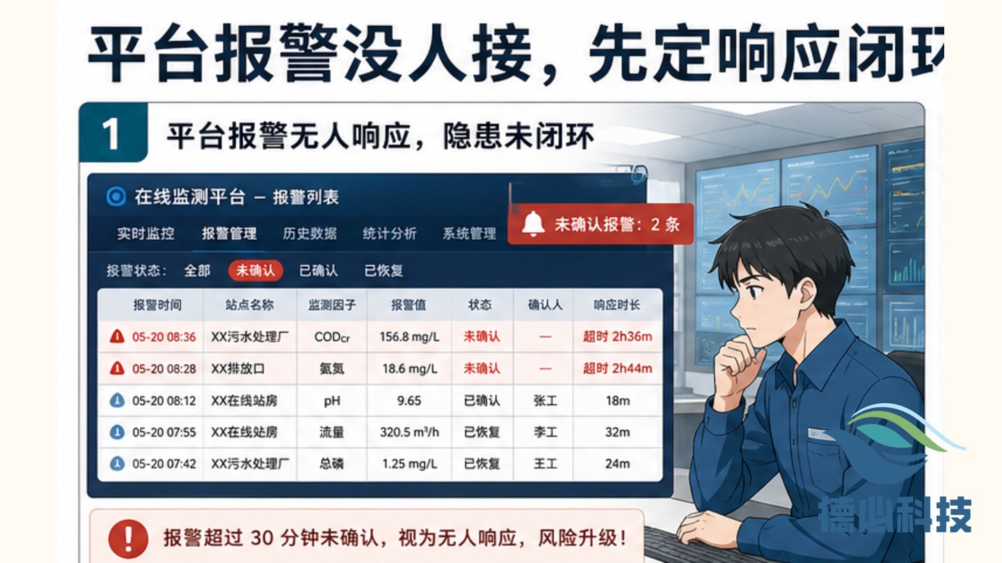 平台报警没人接，先定响应闭环