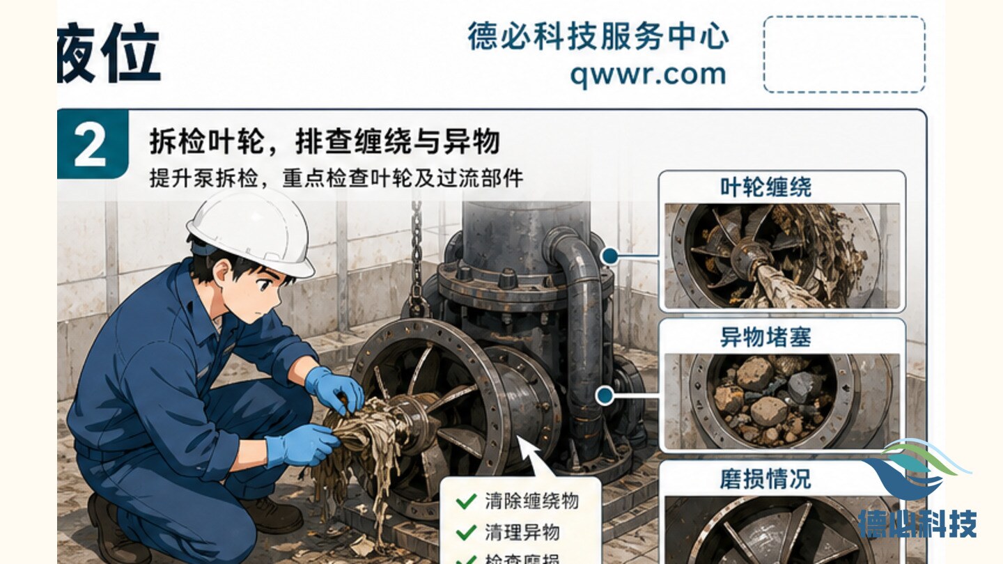 提升泵电流波动，先查叶轮和液位