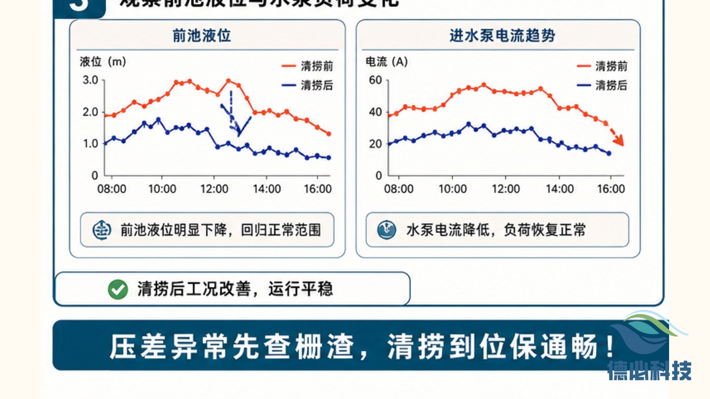 进水格栅压差大,先查栅渣堆积