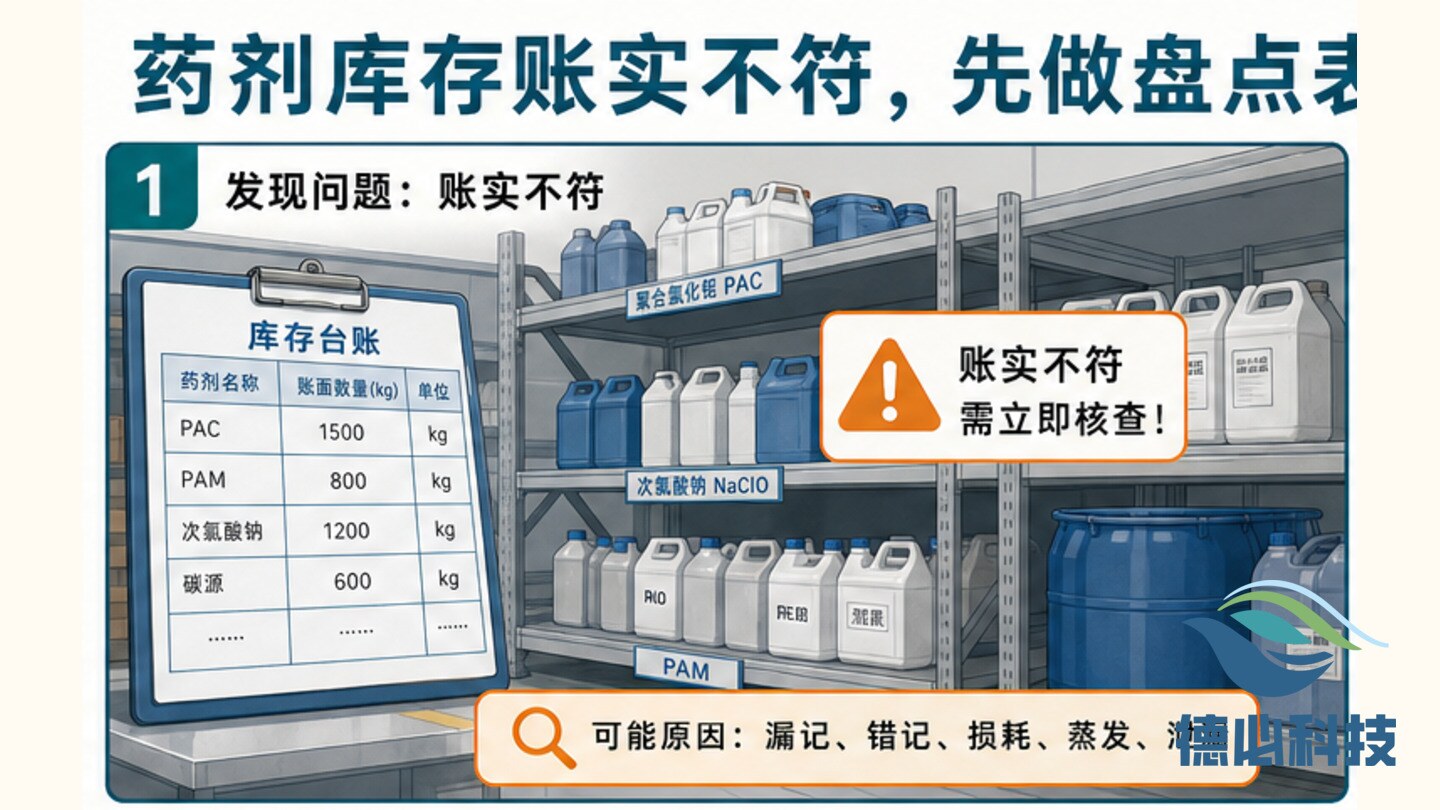 药剂库存账实不符，先做盘点表