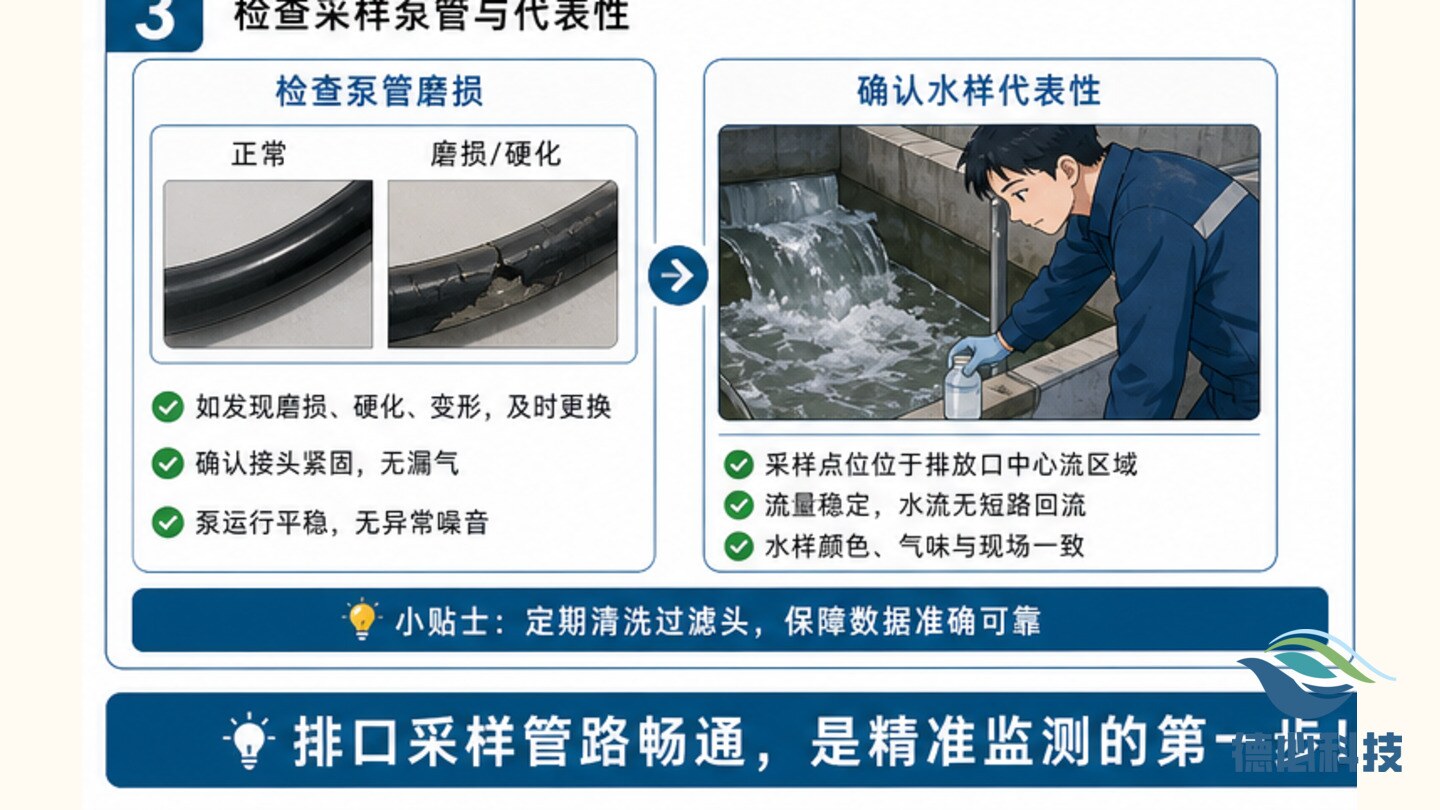 排口采样管堵塞,先清过滤头