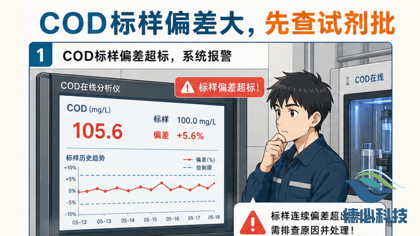 COD标样偏差大,先查试剂批次