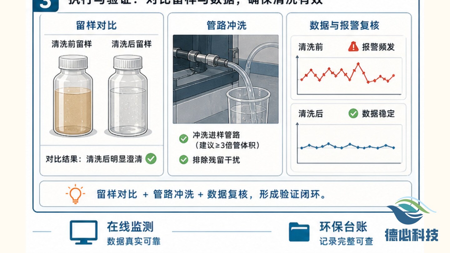 在线站房采样杯脏,先定清洗频次