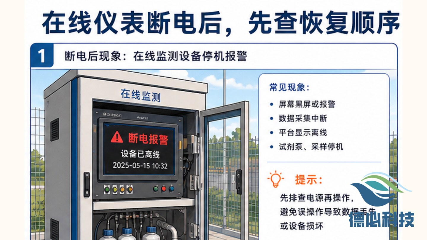 在线仪表断电后,先查恢复顺序