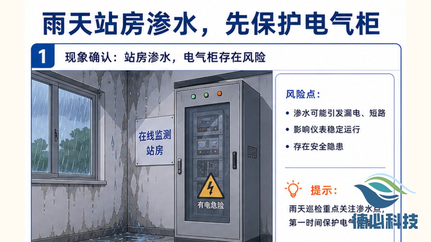 雨天站房渗水,先保护电气柜