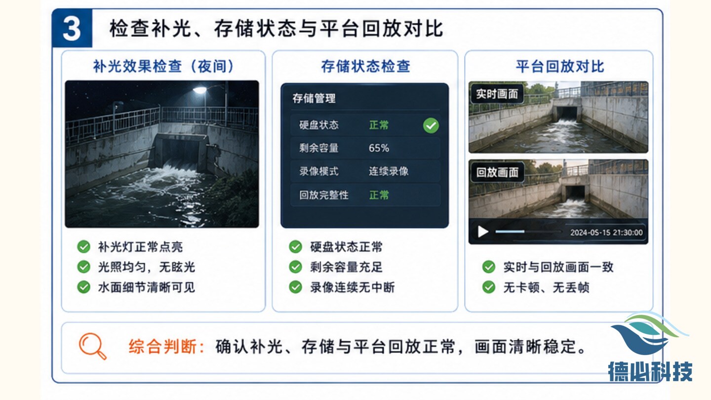 排口视频不清,先查镜头和补光