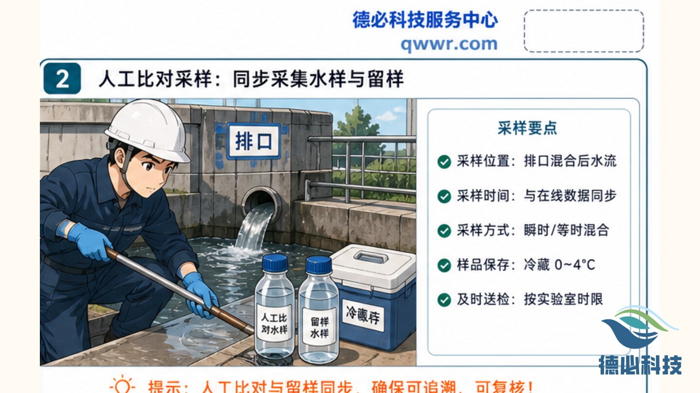 排口COD临界,先做人工比对