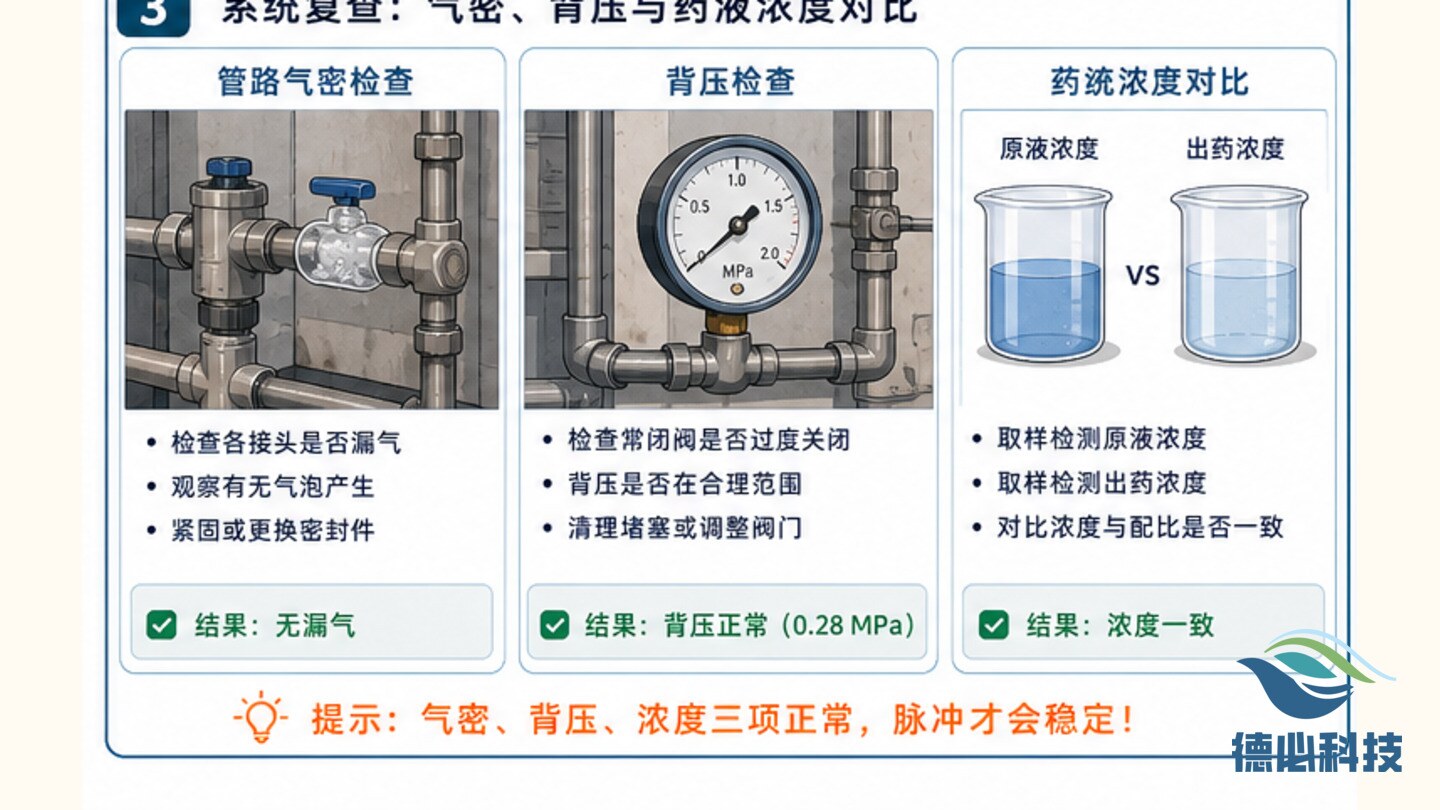 加药泵脉冲不稳,先查单向阀