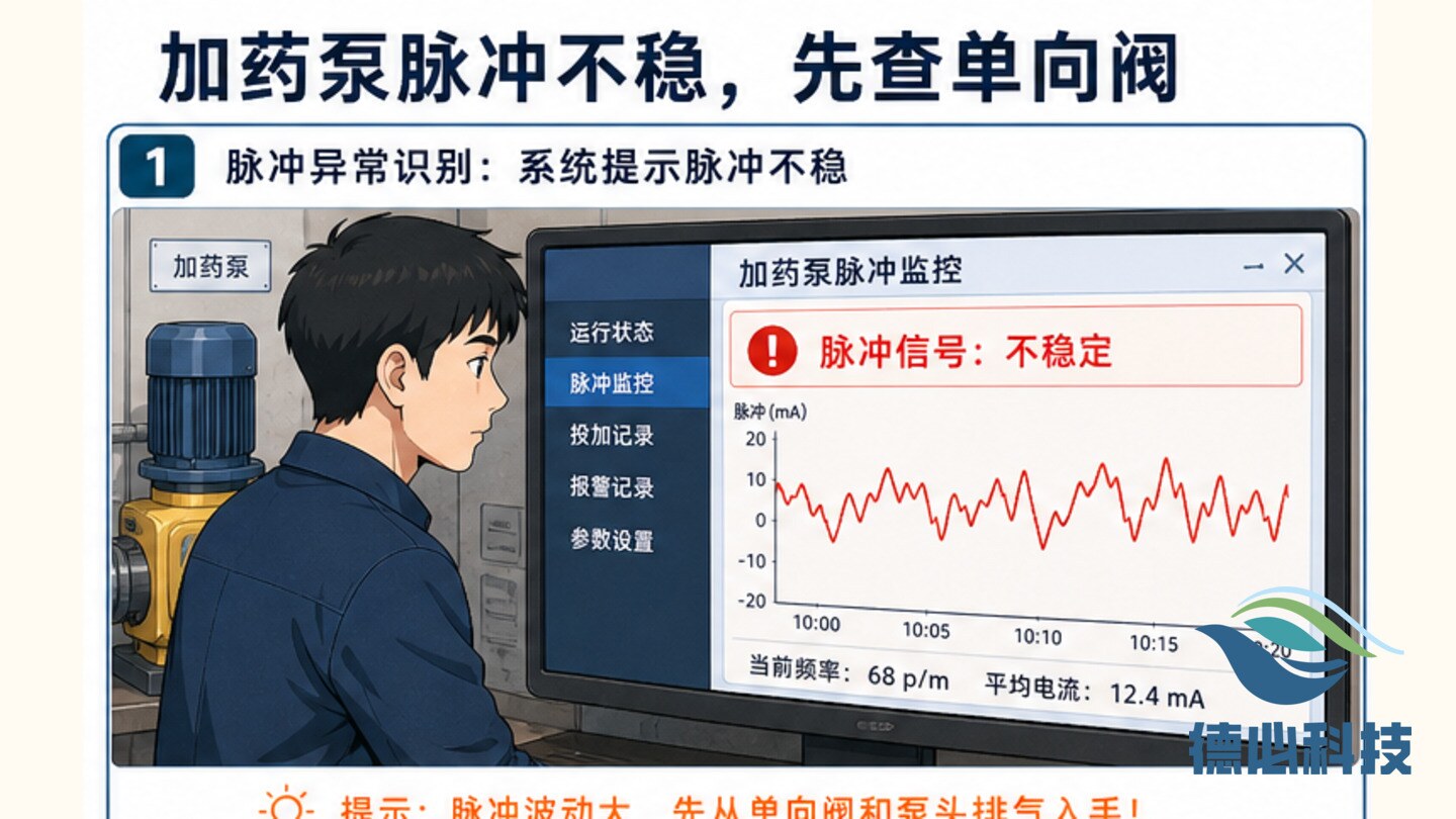 加药泵脉冲不稳,先查单向阀