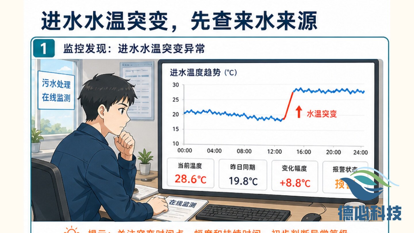 进水水温突变，先查来水来源