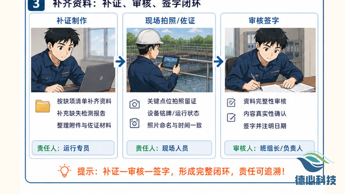 环保检查资料缺页,先做目录核对