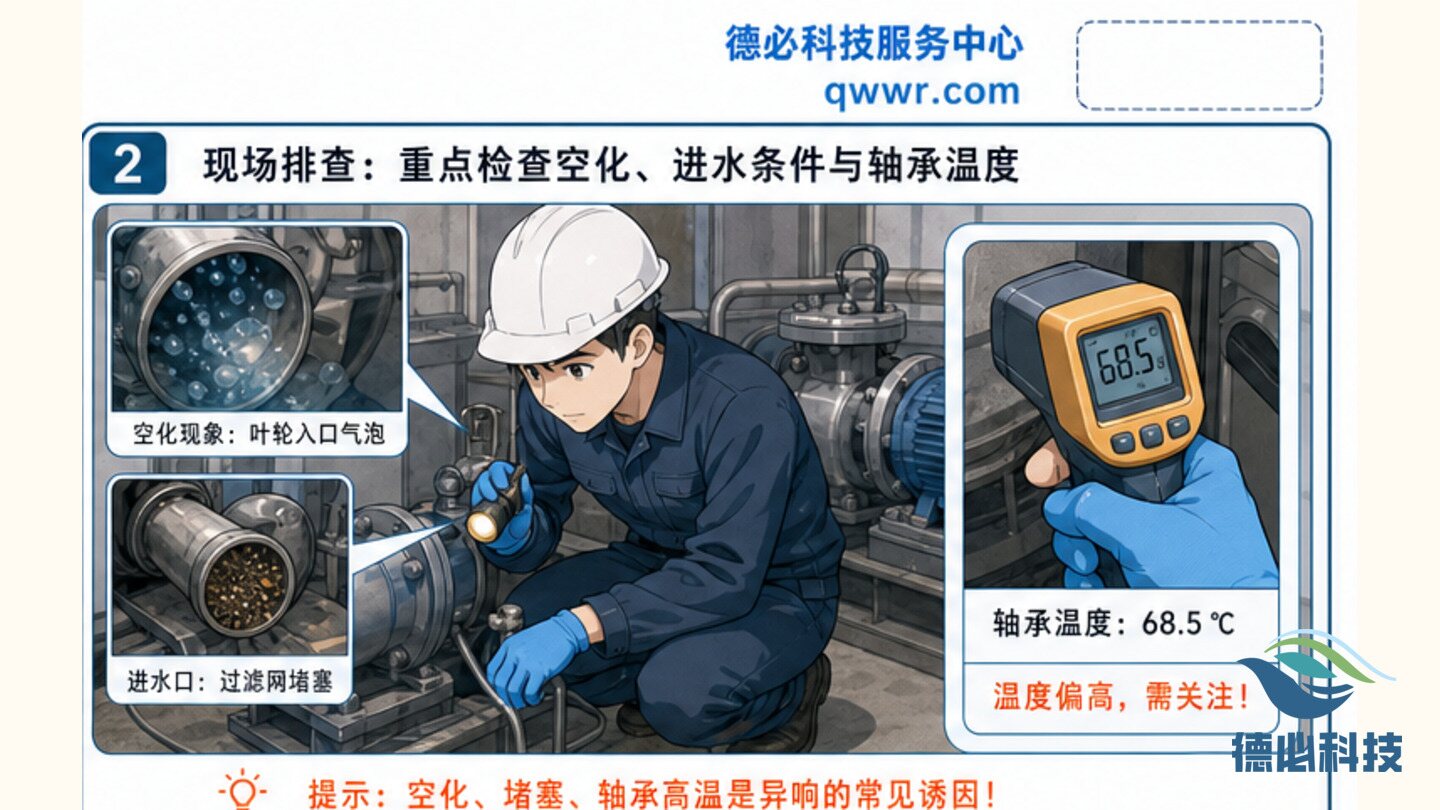 污泥回流泵异响，先查空化