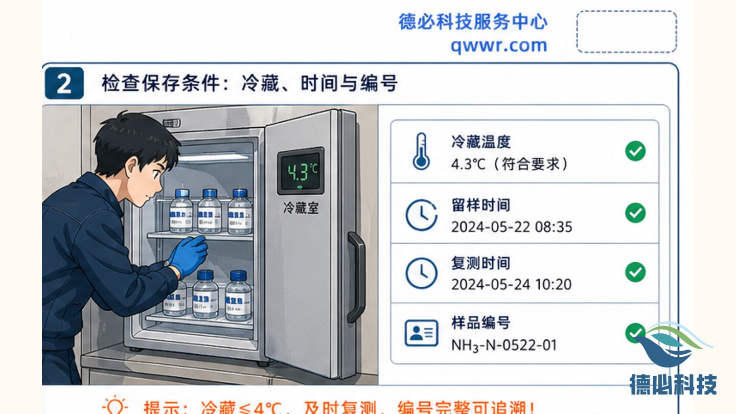 氨氮留样偏差,先查保存条件