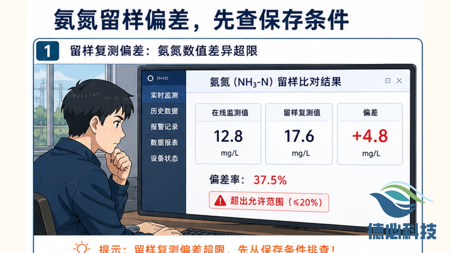 氨氮留样偏差,先查保存条件