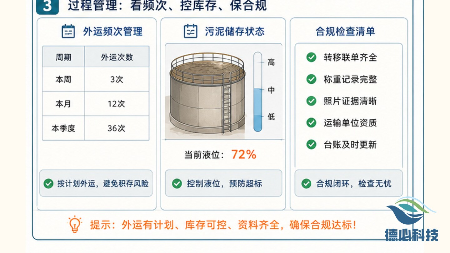 污泥外运台账乱，先统一单据