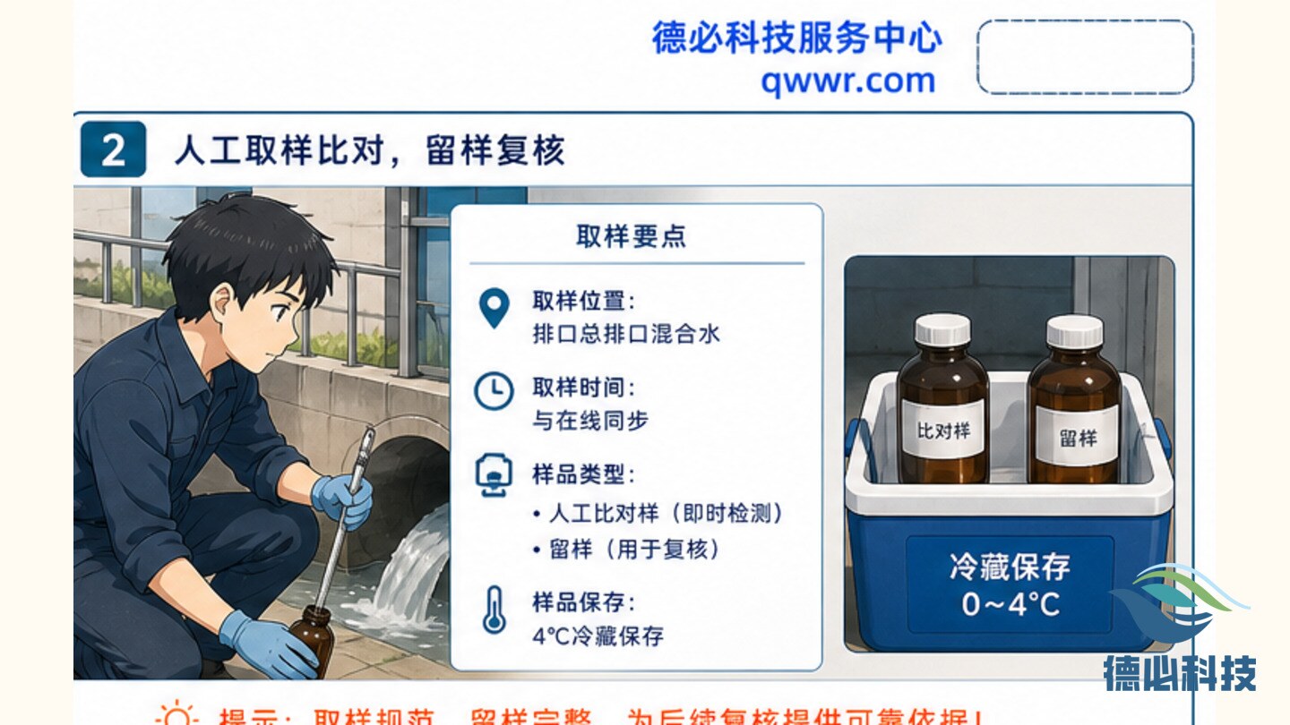 排口氨氮接近限值,先做复核