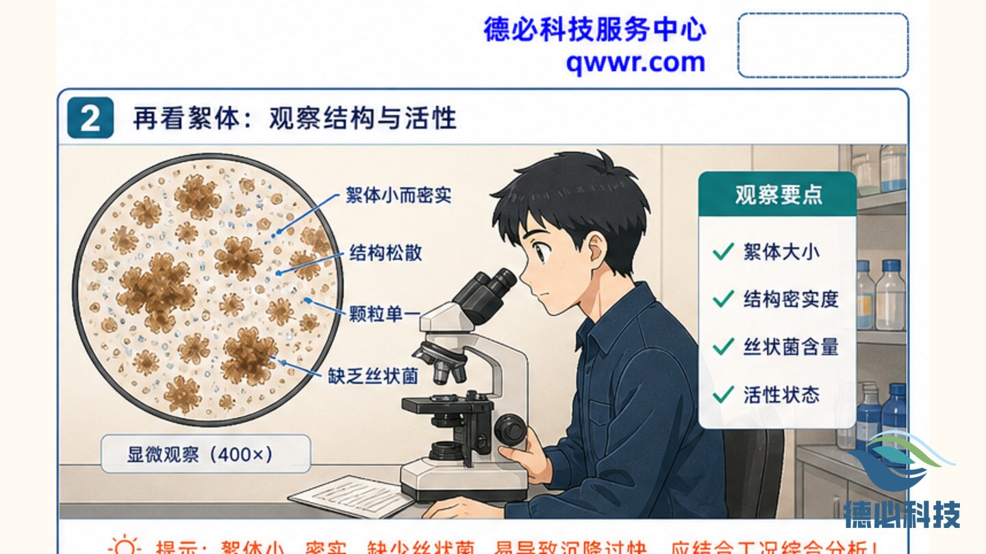 污泥沉降太快,先看絮体结构