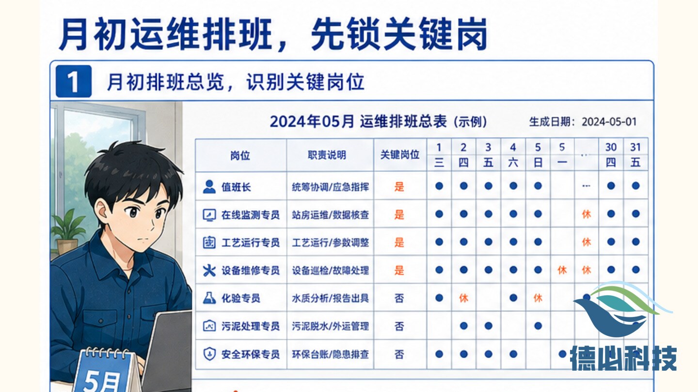 月初运维排班,先锁关键岗