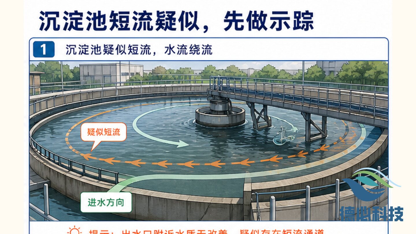 沉淀池短流疑似,先做示踪
