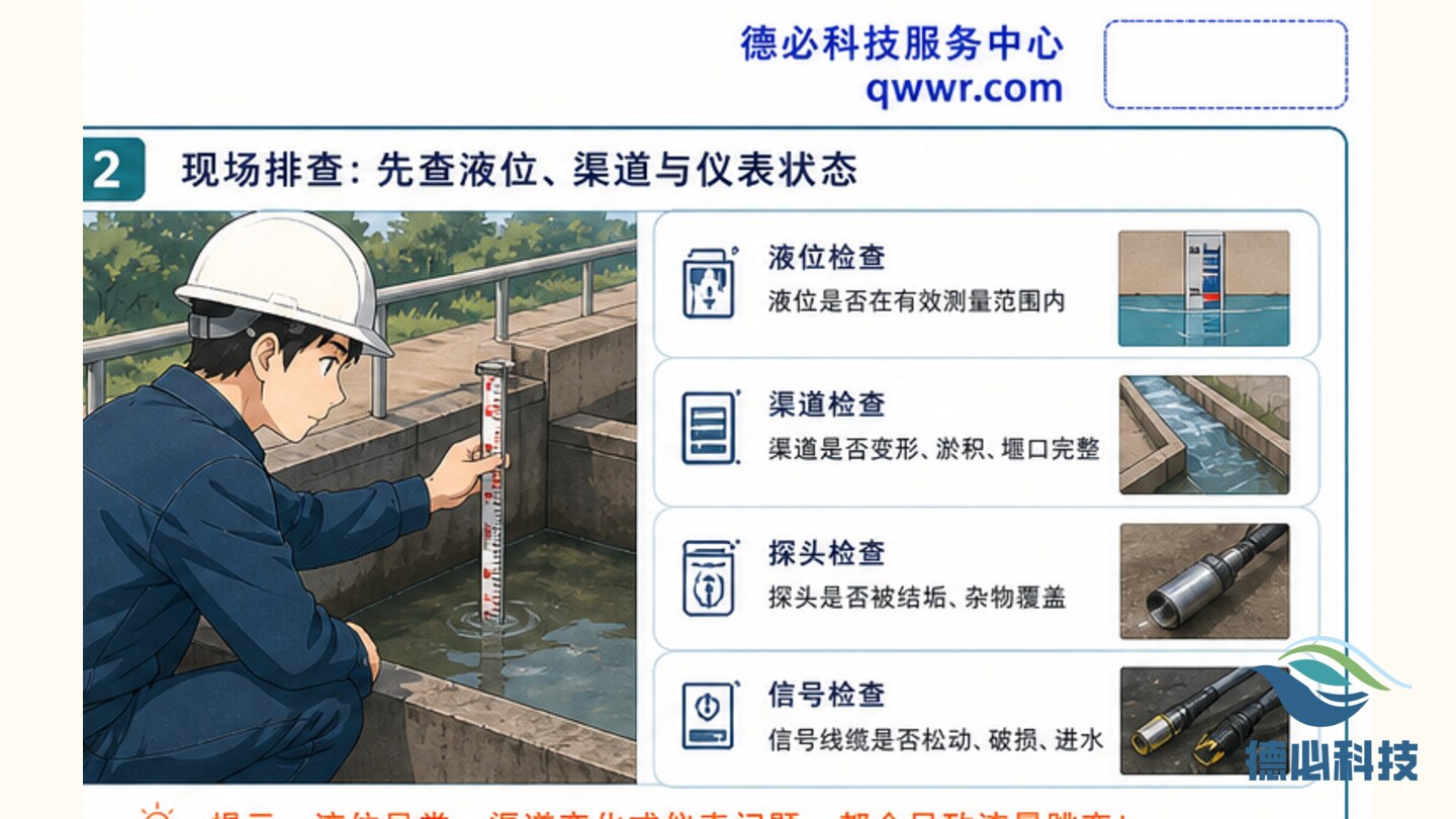 在线流量计跳变,先查液位