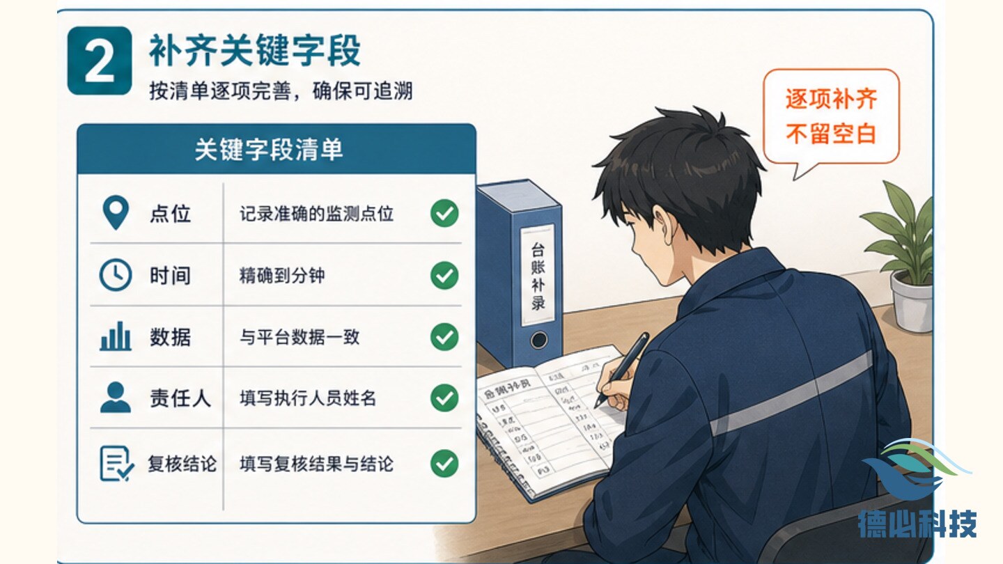 手工台账滞后，先补关键字段