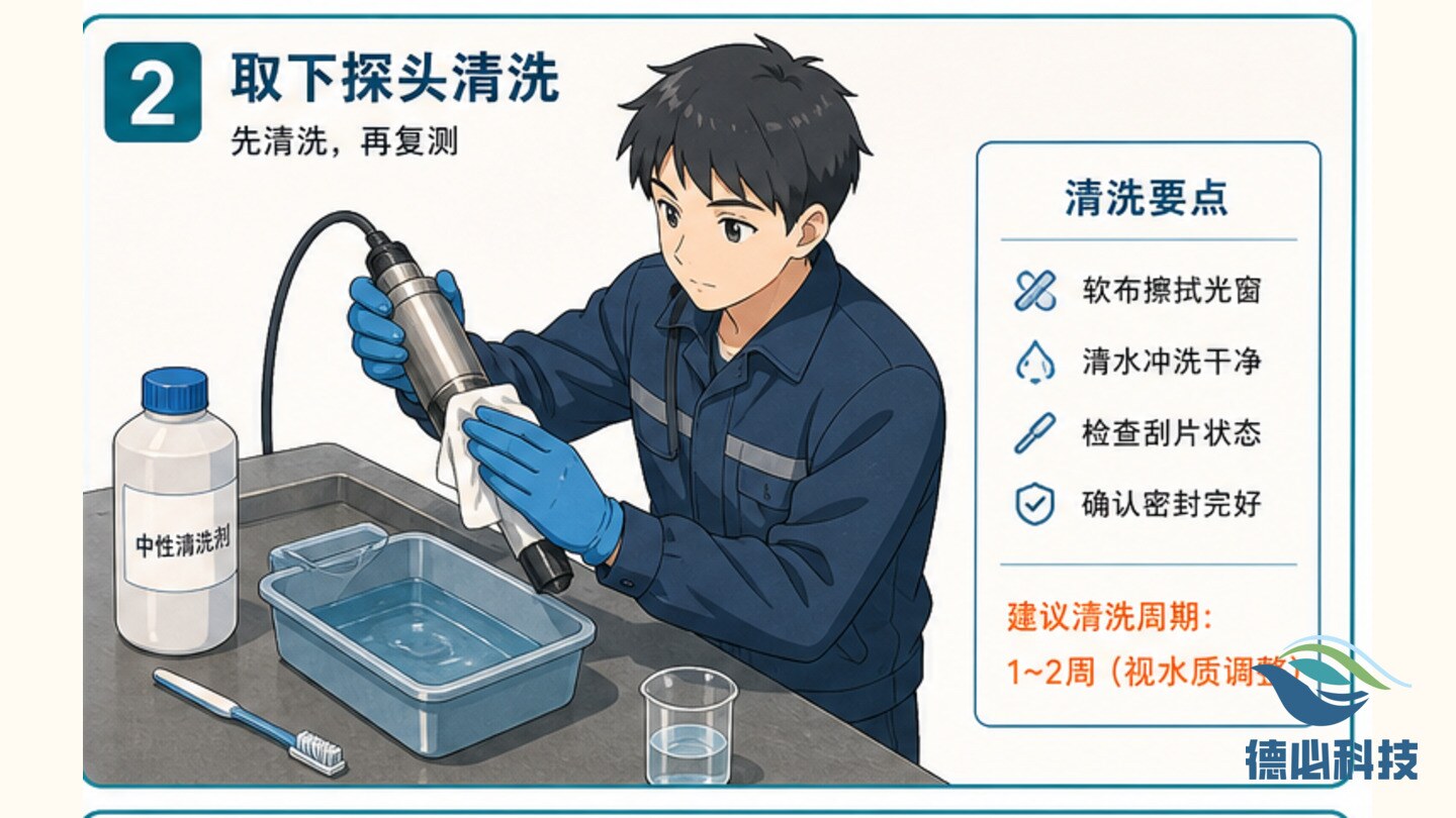 浊度探头挂泥,先看清洗周期