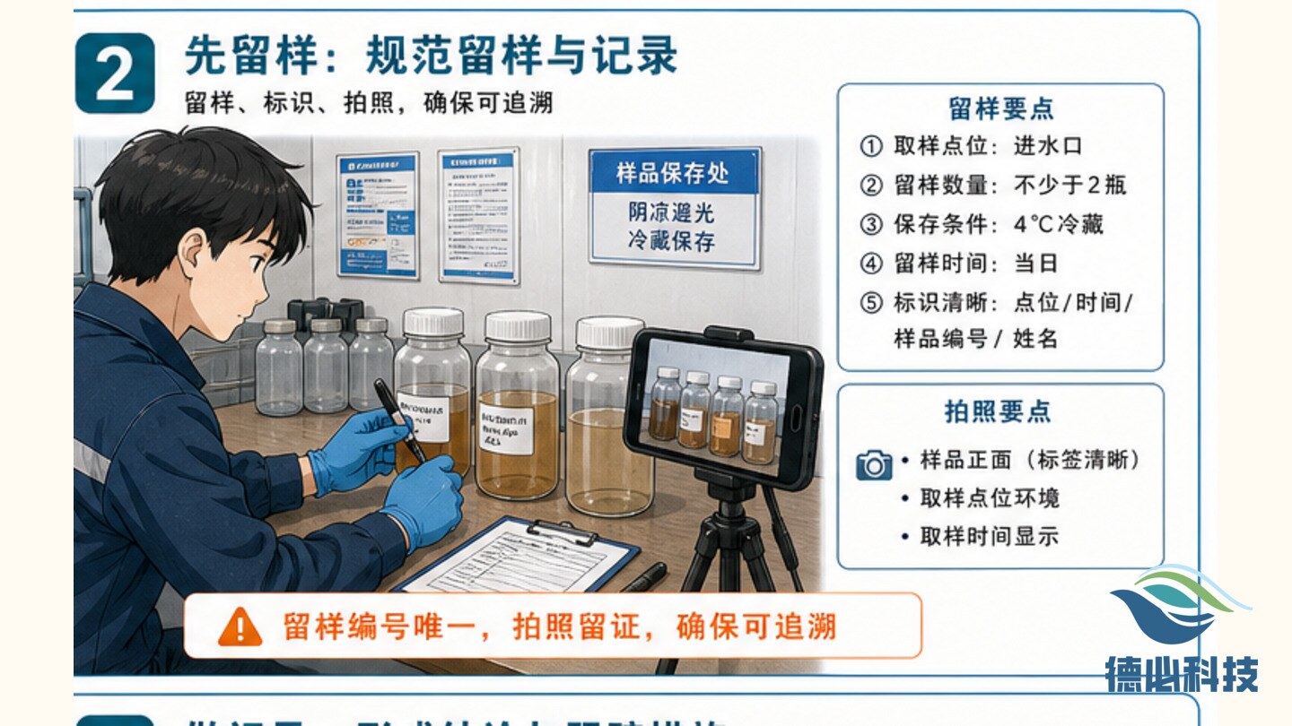 水样颜色突变,先留样再判断