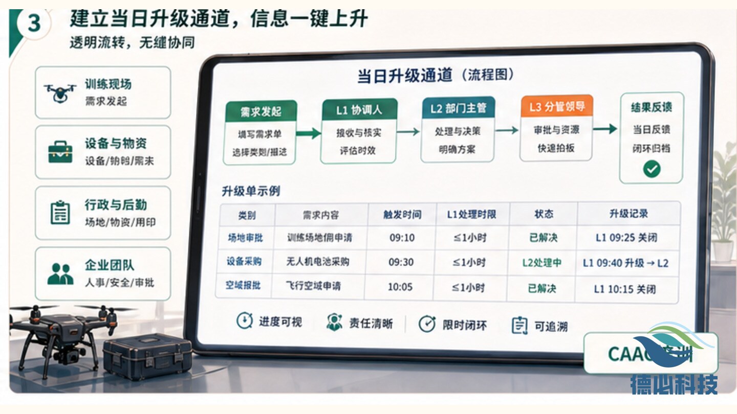 跨部门响应慢，先建升级通道