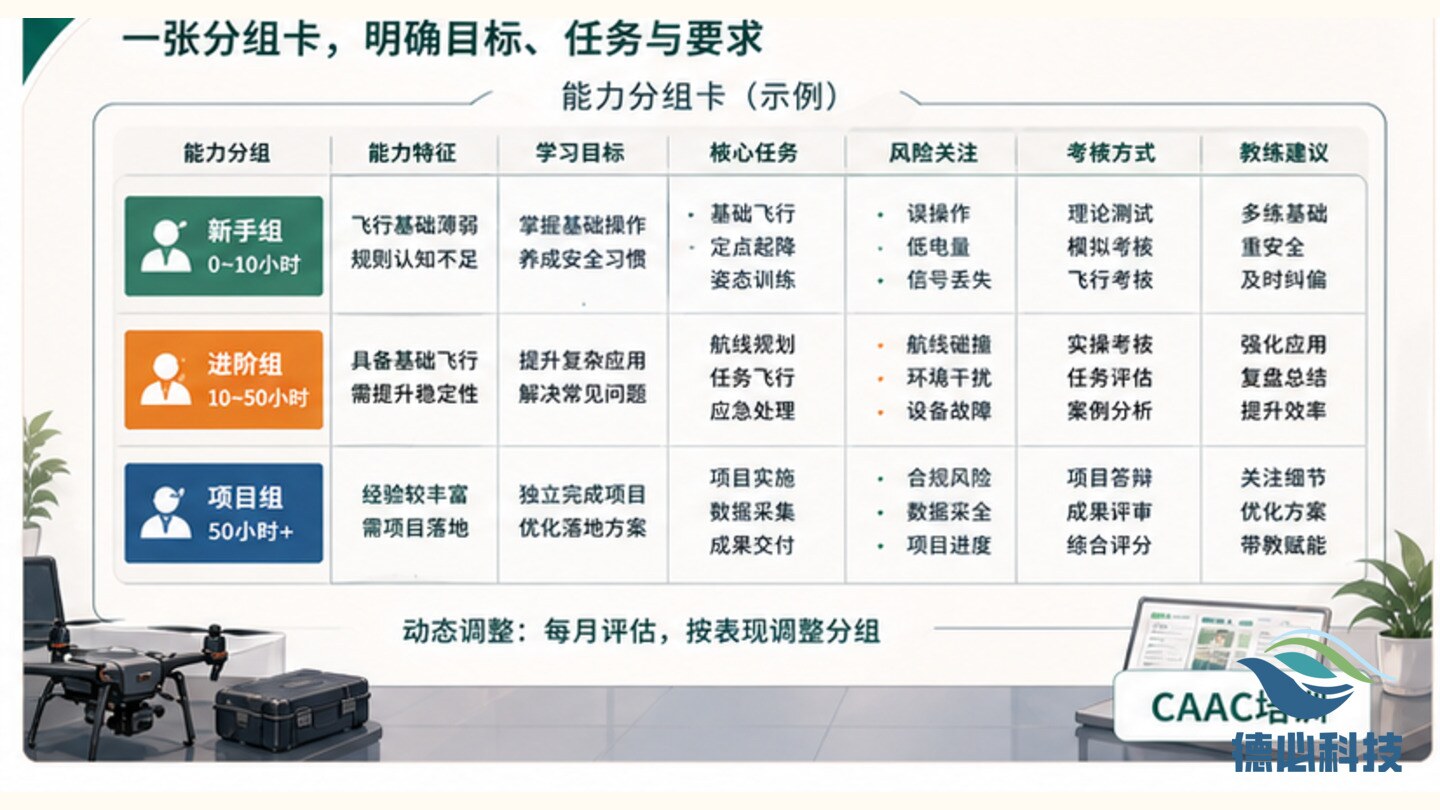 学员分层不清，先做分组卡