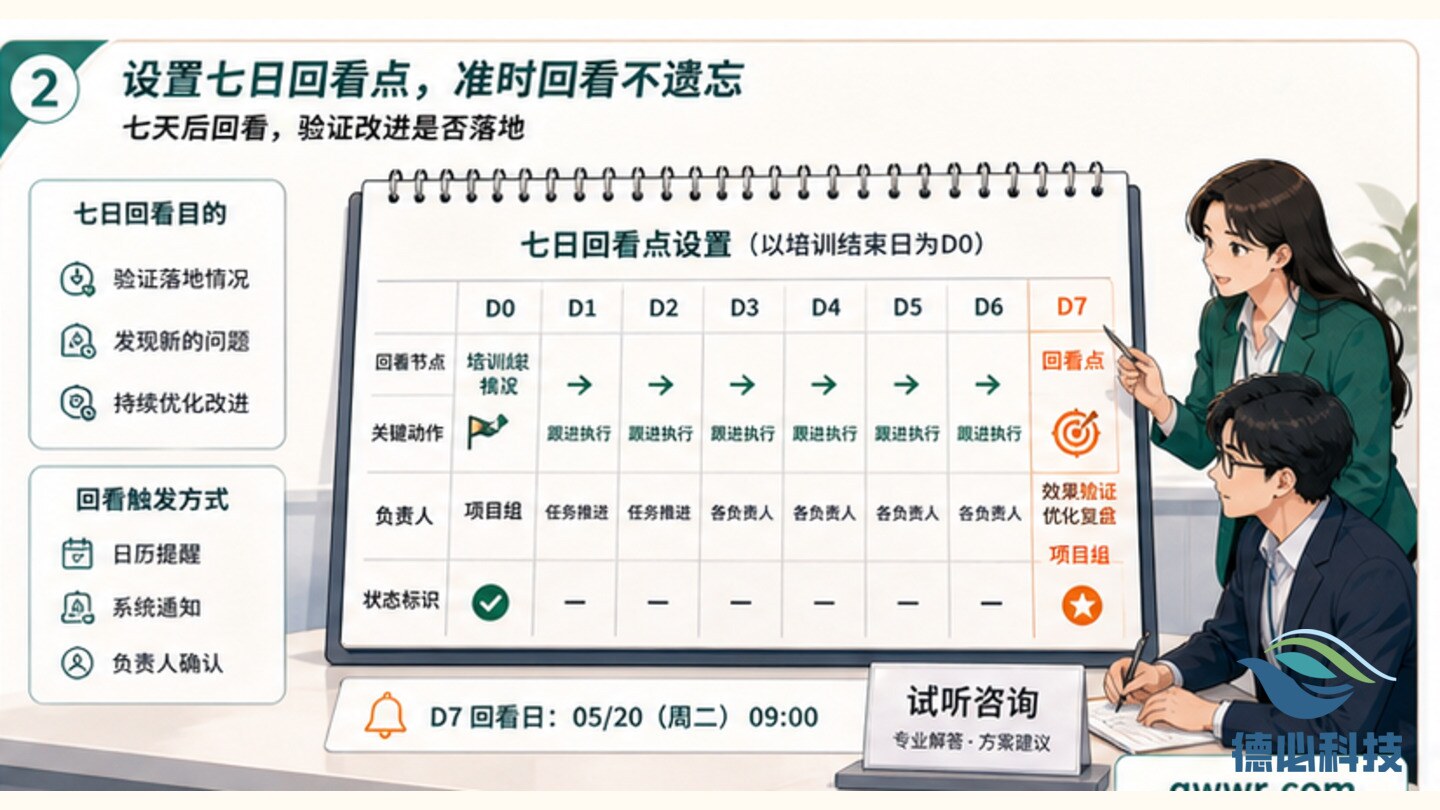 复盘落地差,先设七日回看