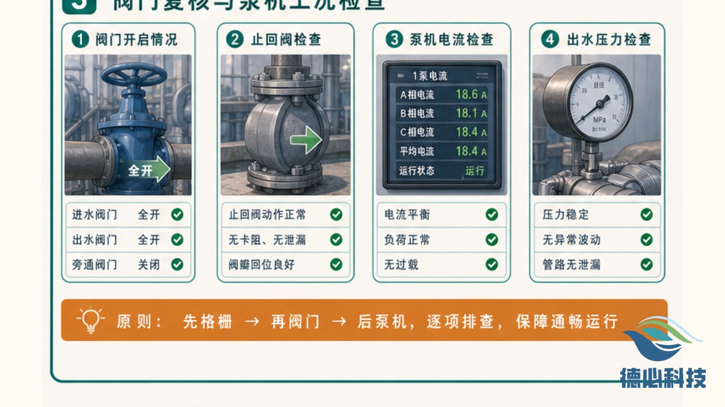 泵站高液位，先查格栅阀门