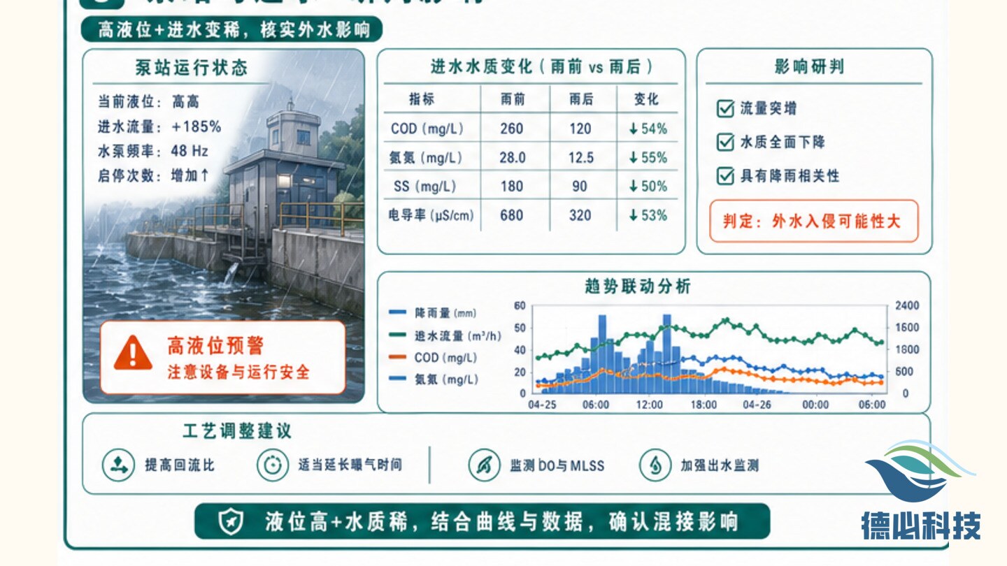 雨后进水变稀,先查混接