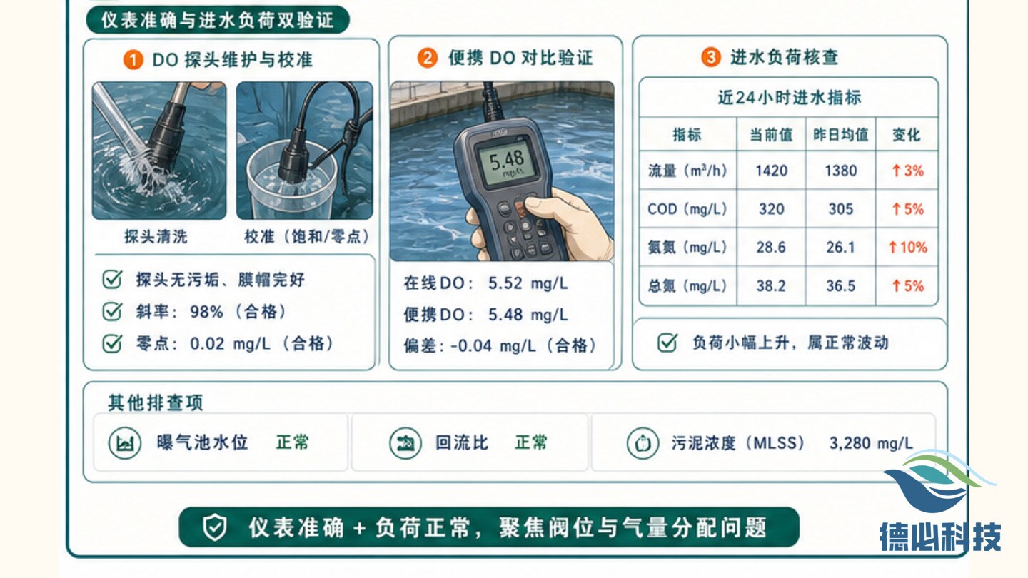 曝气 DO 波动，先看阀位
