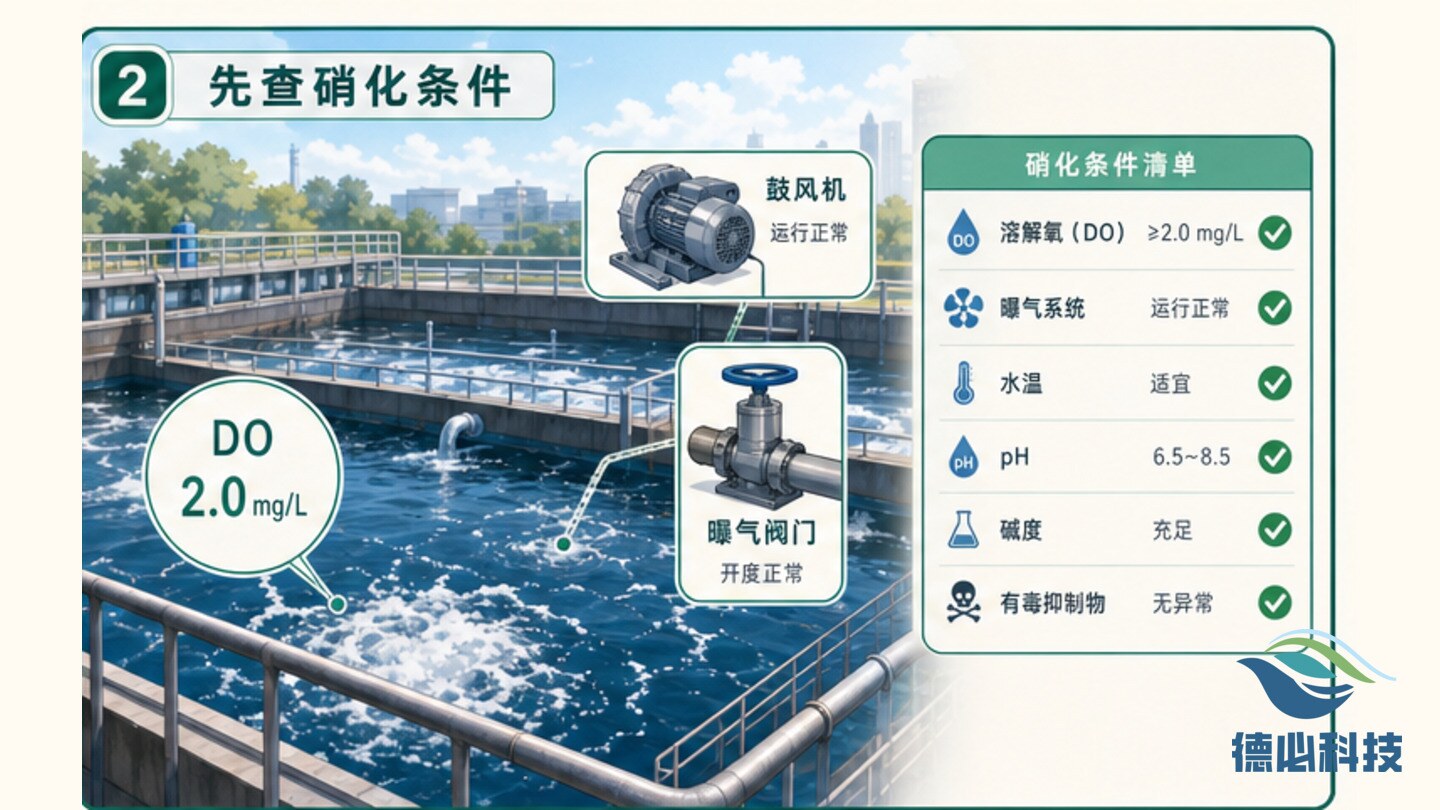 氨氮反弹,先查硝化条件