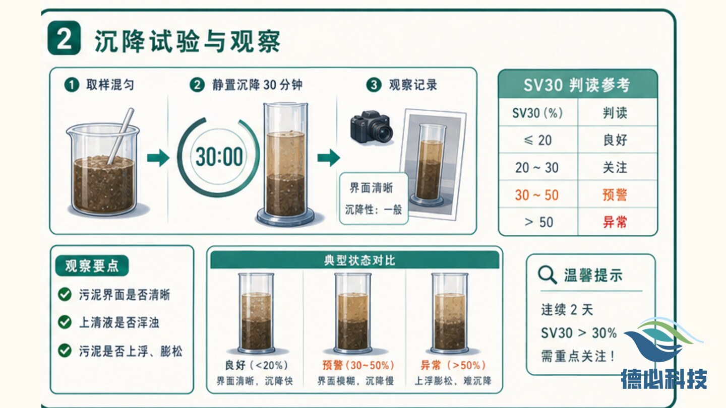 污泥膨胀苗头,先看 SV30