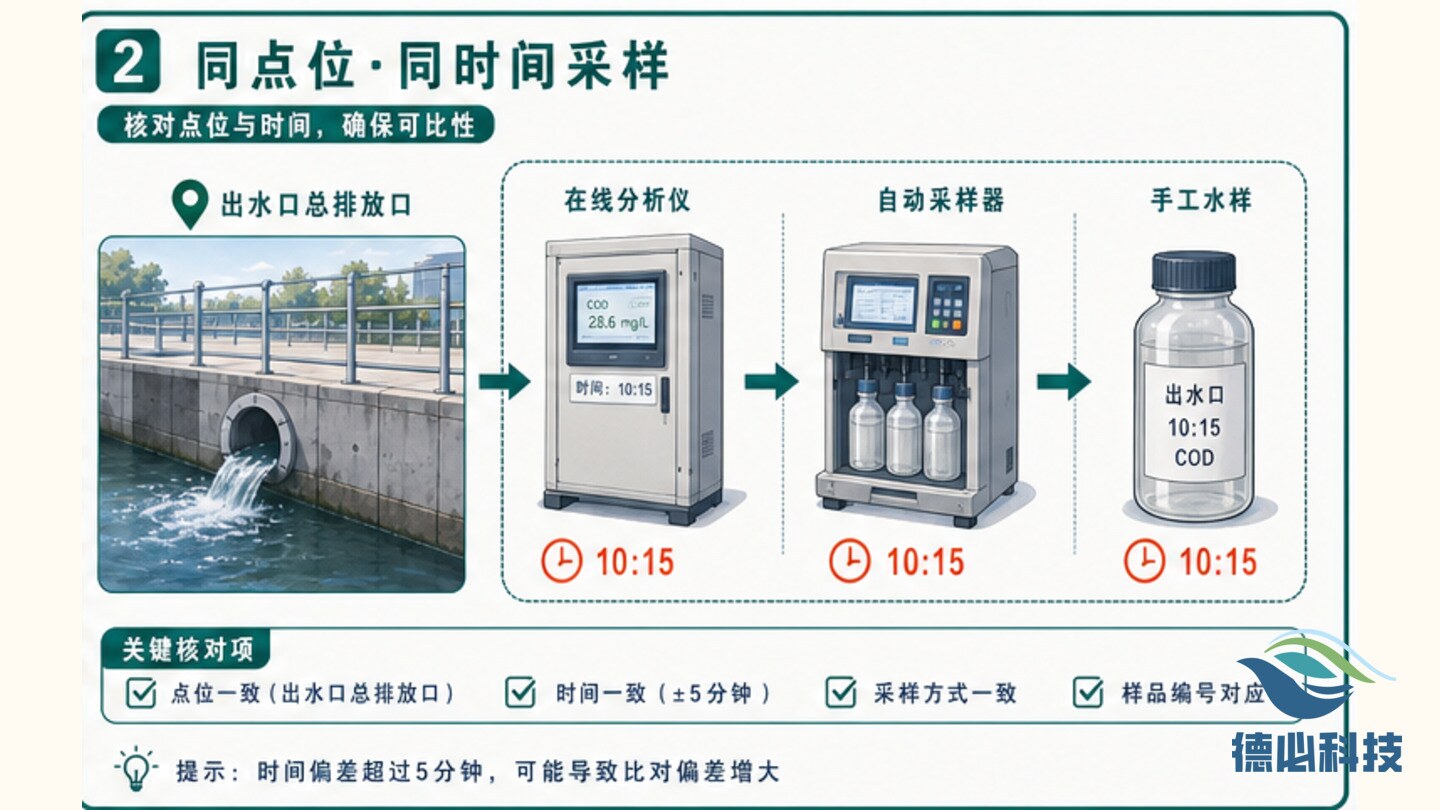 采样比对偏差,先核点位时间