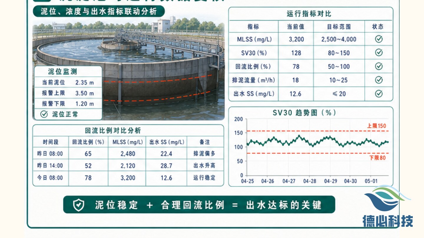 排泥不稳,先核回流比例