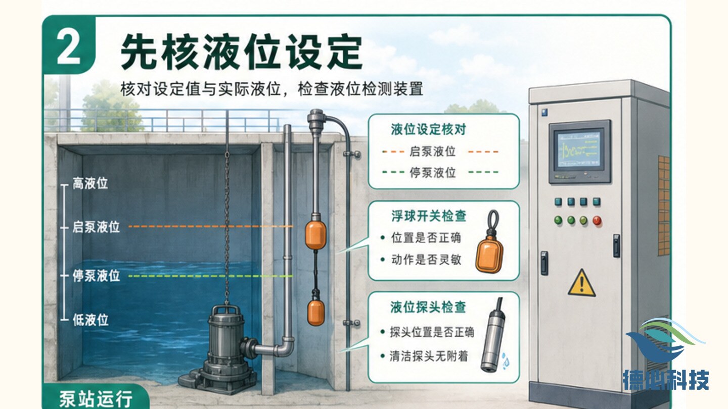 水泵频启,先核液位设定