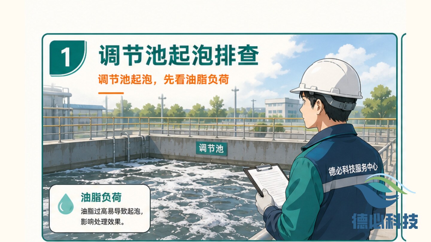 调节池起泡,先看油脂负荷