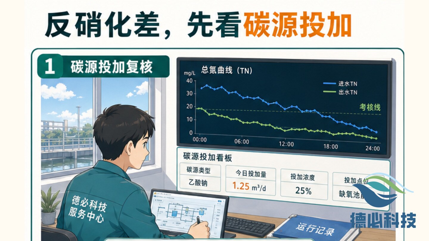 反硝化差,先看碳源投加