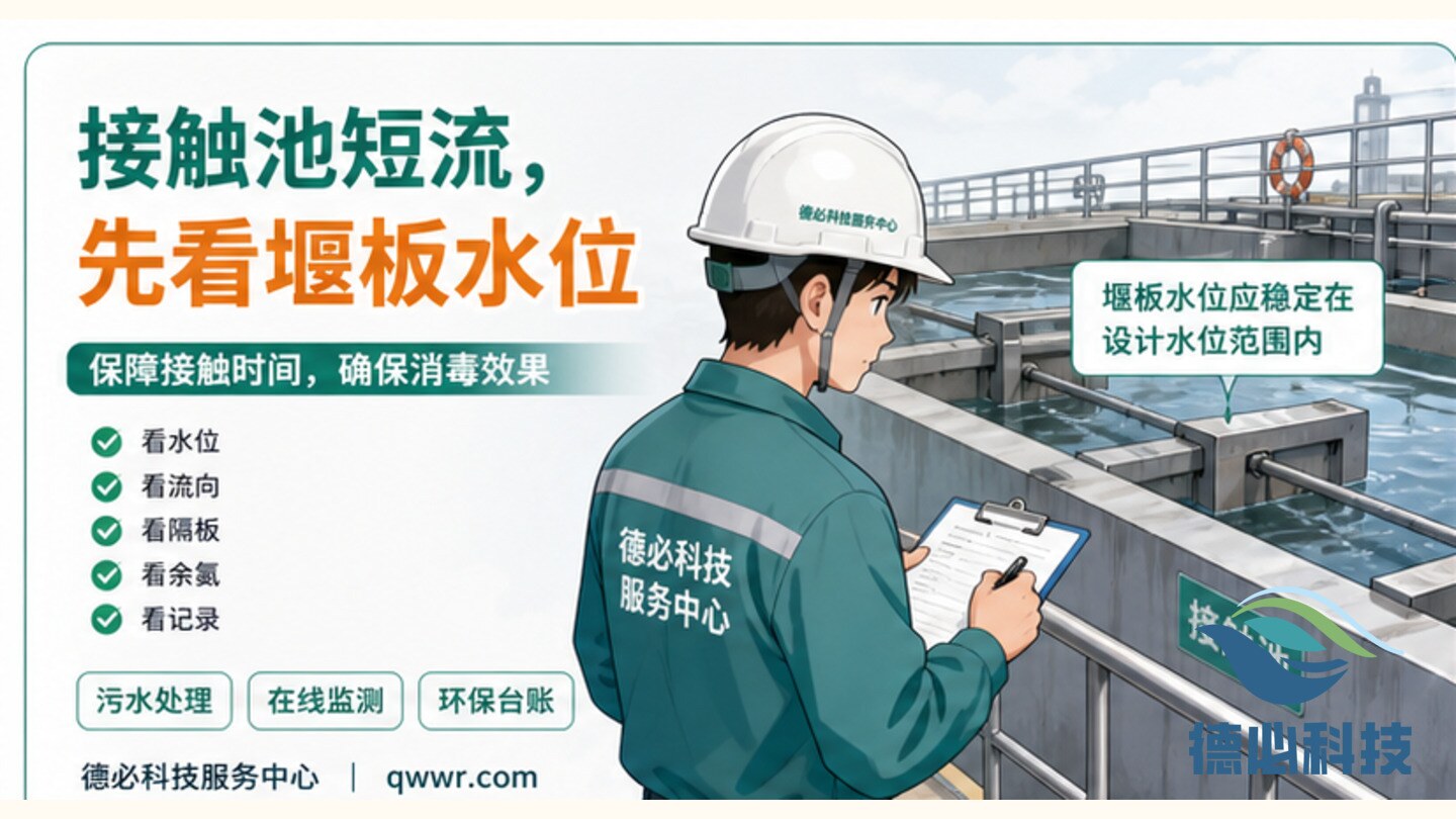 接触池短流,先看堰板水位