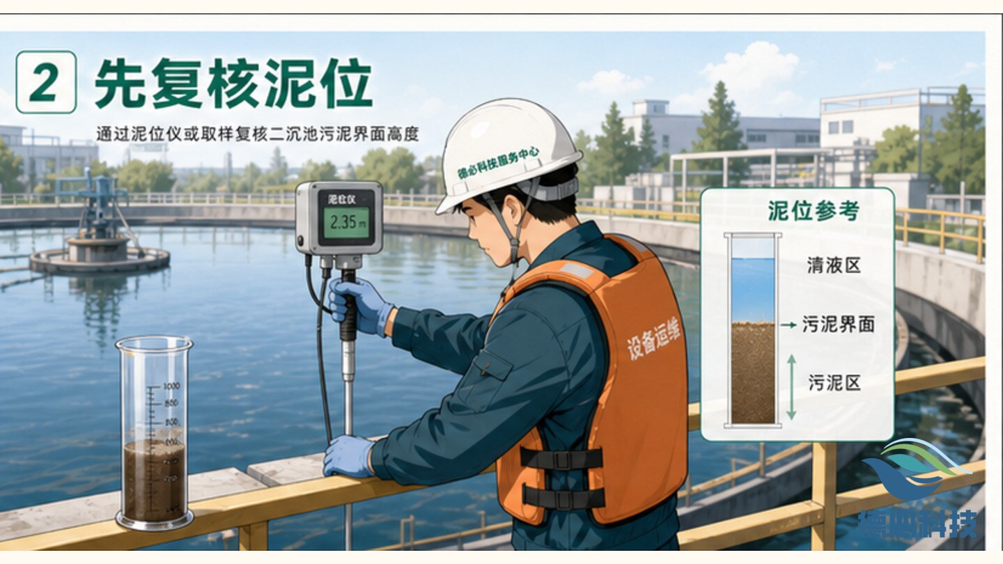 污泥回流异常,先复核泥位