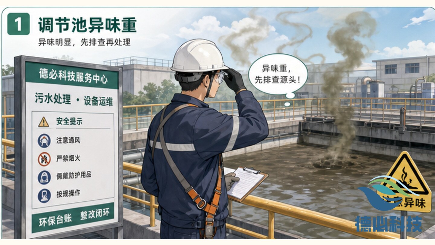 调节池异味重,先查搅拌曝气