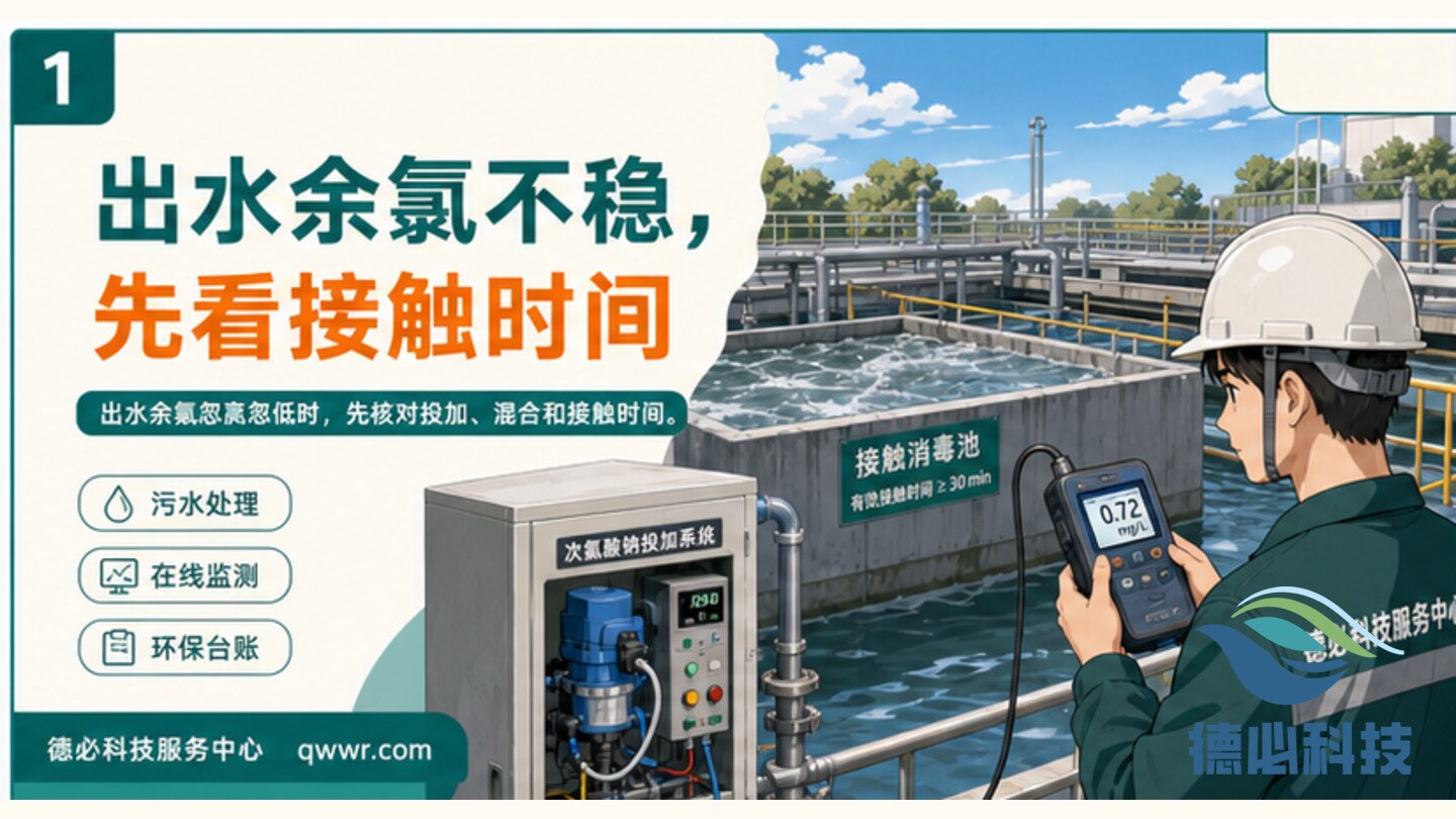出水余氯不稳,先看接触时间