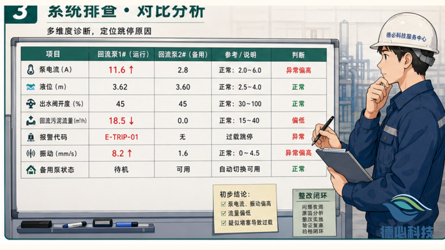 回流泵频繁跳停,先查堵塞电流