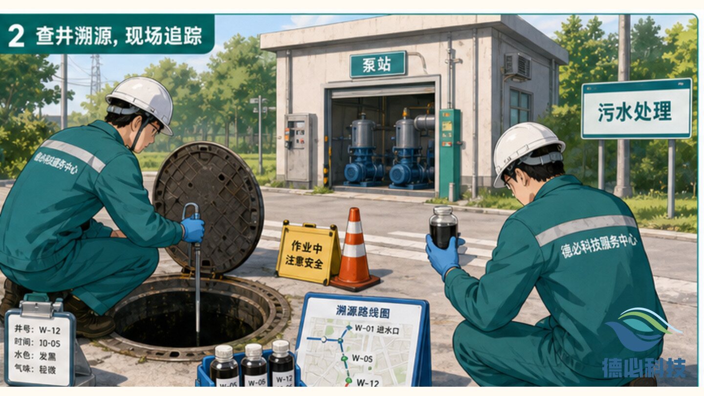 管网来水发黑,先留样追源